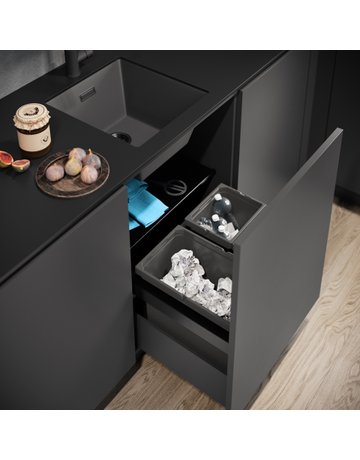 Bild Abfalltrennsystem, ENVI-FLEX, 500er/H326 1x16/1x22 l, hellgrau - VAUTH SAGEL-1