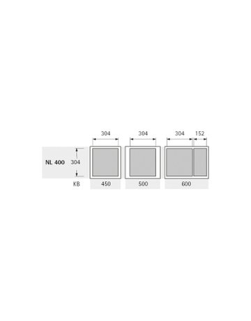 Bild Abfallsystem-Rahmen, KB600mm,Stahl ArciTech Pull 9279408,anthrazit - Hettich-1