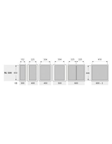 Bild Abfallsystem-Rahmen, KB400mm,Stahl ArciTech Pull 9279401,anthrazit - Hettich-1