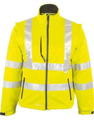 Bild Warnjacke, Softshell, Gr. 2XL, neongelb-0