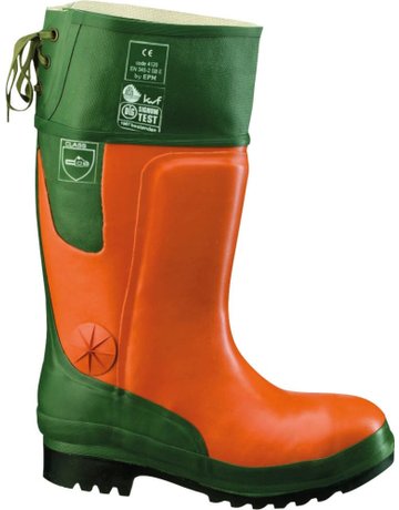 Bild Forst-Gummistiefel Ulme orange/grün Größe 48-0