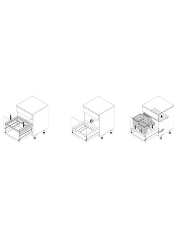 Bild Küchen-Abfallsystem, KB600mm, 34l,KF/STA Base 9352445,anthrazit - Hettich-3