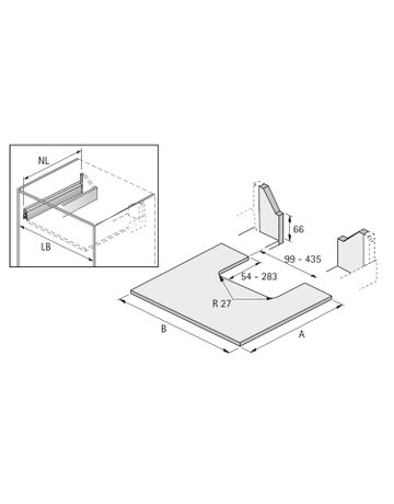 Bild Schalenset Banio, transluzent, graphitgrau - Hettich-3