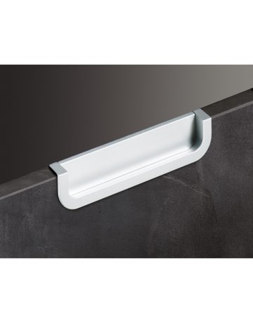 Bild MB-Muschelgriff,eck., B 19 x L 170mm Athena 9065427,z.Einfräs.,aluminiumoptik - Hettich-1