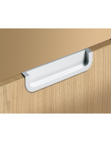Bild MB-Muschelgriff,eck., B 19 x L 170mm Athena 9065427,z.Einfräs.,aluminiumoptik - Hettich-6