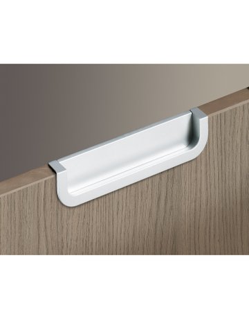 Bild MB-Muschelgriff,eck., B 19 x L 170mm Athena 9065427,z.Einfräs.,aluminiumoptik - Hettich-7