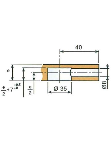 Bild Verbinderbolzen mit Holzgewinde Bohrmaß: 40mm verzinkt - Topform-2