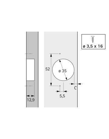 Bild Spezialscharnier ET 582 - Hettich-3