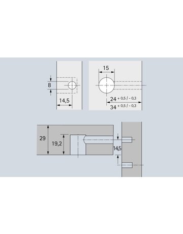 Bild Rastex 15 ohne Abdeckrand, vernickelt, 29 mm - Hettich-1