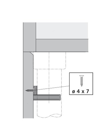 Bild Blendenhalter zum Anschrauben - Hettich-1