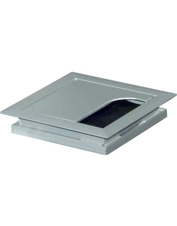 Bild BMB Kabeldurchlass mit Klappd. Alu 80 x 80 x 13 mm-0