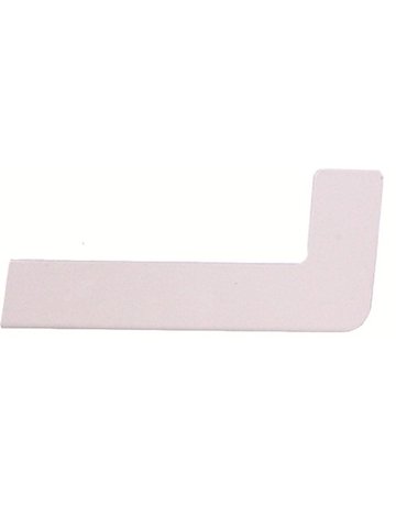 Bild Bank Abschluss 180 mm LM RAL 9016 Putz 18 mm rechts-0