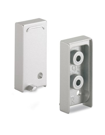 Bild Griffleiste- Endkappenset, Capris, 115028, zum Anschrauben, Zink aluminiumsilber - Hettich-0