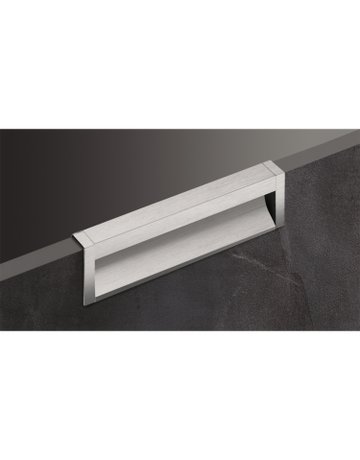 Bild Möbel- Griffleiste, mit Harpunensteg, Capris 9149296, Länge 1.200mm, Aluminium edelstahloptik eloxiert - Hettich-1