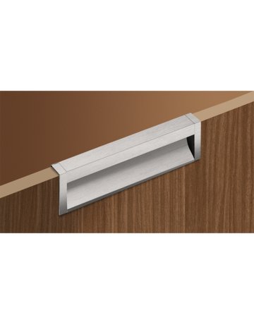 Bild Möbel- Griffleiste, mit Harpunensteg, Capris 9149296, Länge 1.200mm, Aluminium edelstahloptik eloxiert - Hettich-4