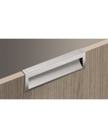 Bild Möbel- Griffleiste, mit Harpunensteg, Capris 9149296, Länge 1.200mm, Aluminium edelstahloptik eloxiert - Hettich-7