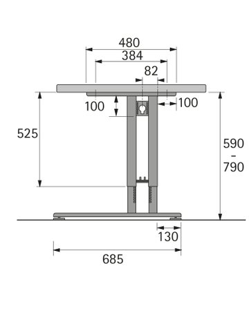 Bild C-Grundfuß mit Höhenverstellung - Hettich-1