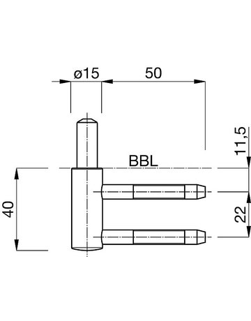 Bild Prima Band 2-teilig für Holzzarge schwarz matt PR215GL-RT-BT-SM (Rahmen) - Anuba-2