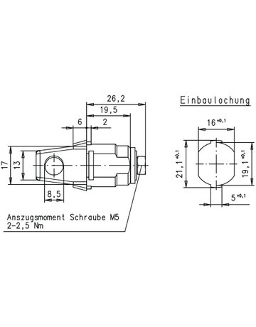 Bild Hebel-Schloss 180 Grad 447-05-9 - DOM-1