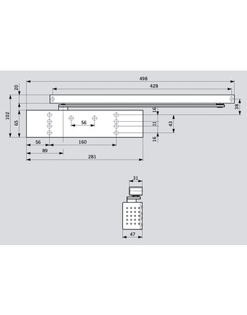 Bild Obentürschliesser TS 92 G braun Contur, EN 2-4 - dormakaba-1