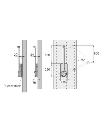 Bild Duo Lift Basic 600 - 830 mm - Hettich-1