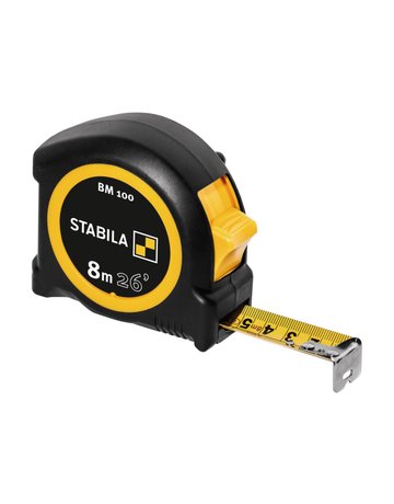 Bild Taschenbandmaß BM 100 8 m (26') cm/inch-Skala - STABILA-0