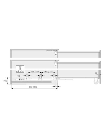 Bild Auszugsführung Quadro Compact (Garnitur), links und rechts - Hettich-1