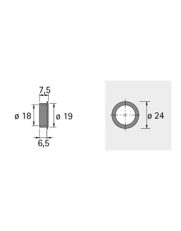 Bild Set Zylinderschubstangenschloss Z23, ø 18 mm, rechts - Hettich-3