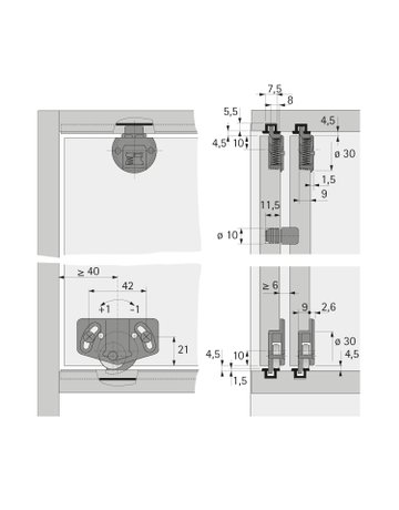 Bild Abstandhalter zum Eindrücken - Hettich-2