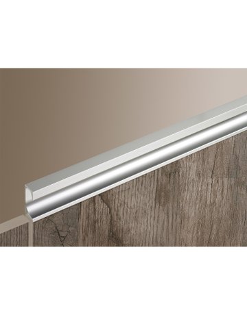 Bild Möbel- Griffleiste, mit Harpunensteg, Eslinga 115090, Länge 2.000mm, Aluminium silber eloxiert - Hettich-3