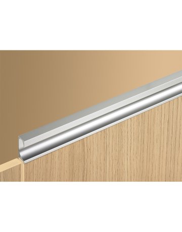 Bild Möbel- Griffleiste, mit Harpunensteg, Eslinga 115090, Länge 2.000mm, Aluminium silber eloxiert - Hettich-6