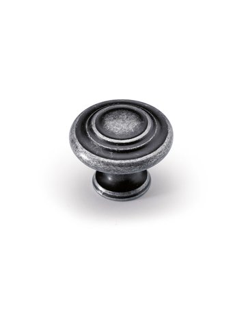 Bild Möbel- Knopf, Essa, 9113220, Durchmesser 32mm, Höhe 25mm, Zink, zinnoptik antik - Hettich-0