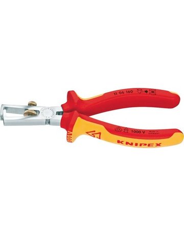 Bild Abisolierzange VDE mit Mehrkomponenten-Griffen 160mm qmm KNIPEX-0