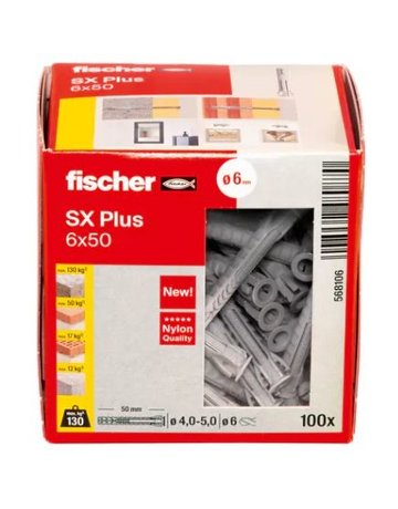Bild Spreizdübel SX Plus 6x50 Kunststoff, Ø 6 mm, Länge 50mm - fischer-3