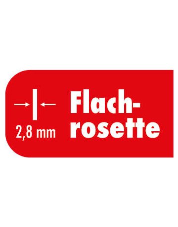 Bild Drücker-Rosettengarnitur Santorin BB Edelstahl mit TS 37-47 mm - Topform-1