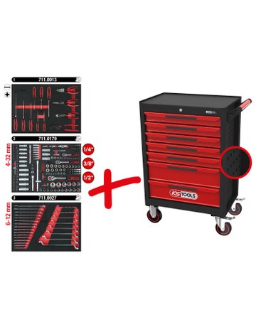 Bild Werkstattwagen ECOline bestück 215-tlg. - KS TOOLS-0
