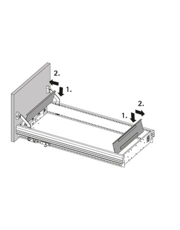 Bild Frontabdeckung innen, Aluminium Optik - Hettich-1