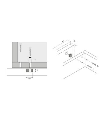Bild Frontversteller, Kunststoff weiß - Hettich-1
