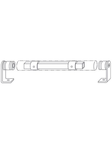 Bild Stabilisierungsrohr für Griffrohr 6801 Stahl Vierkant 20x20x2 mm 3000 mm-0