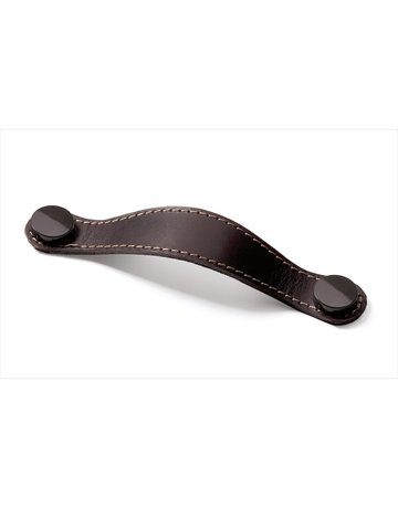 Bild MB-Griff,B26x128mm,H3mm,Leder Gela 9113646,dunkelbraun - Hettich-0