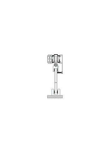 Bild MK-L 80 G148 Schiebegrt. EV1 eloxiert 1-flg. b.80 kg Glas 2000mm - HELM-1