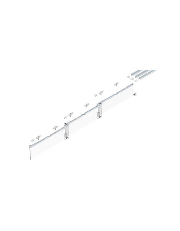 Bild MK-L 80 G131 Schiebegrt. EV1 eloxiert 3-flg. b.80 kg Glas 4000mm - HELM-0