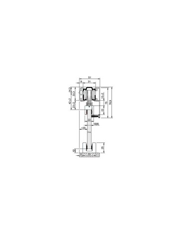 Bild MK-L 80 G154 Schiebegrt. EV1 eloxiert 2-flg. b.80 kg Glas 4000mm - HELM-2