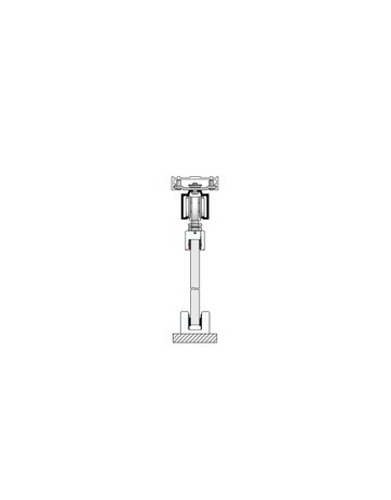 Bild MK-L 80 G169 Schiebegrt. EV1 eloxiert 1-flg. b.80 kg Glas 2000mm - HELM-1