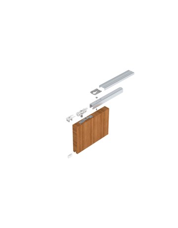 Bild MK-L 80 H129 Schiebegrt. EV1 eloxiert 1-flg. b.80 kg Holz 2000mm - HELM-0