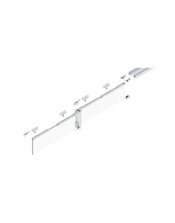 Bild MK-M 140 G130 Schiebegrt. EV1 eloxiert 2-flg. b.140 kg Glas 3000mm - HELM-0