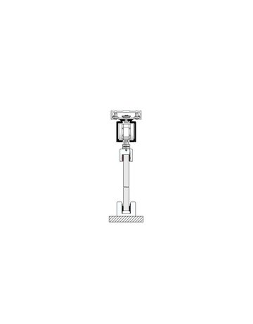 Bild MK-M 140 G169 Schiebegrt. EV1 eloxiert 1-flg. b.140 kg Glas 2500mm - HELM-1