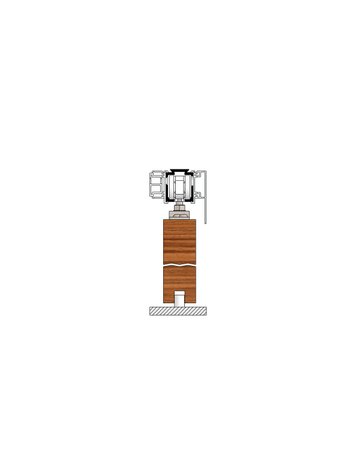 Bild MK-M 140 H114 Schiebegrt. EV1 eloxiert 2-flg. b.140 kg Holz 4000mm - HELM-1