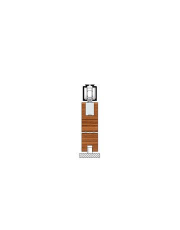Bild MK-M 140 H122 Schiebegrt. EV1 eloxiert 2-flg. b.140 kg Holz 4000mm - HELM-1
