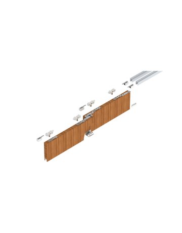 Bild MK-M 140 H130 Schiebegrt. EV1 eloxiert 2-flg. b.140 kg Holz 3000mm - HELM-0